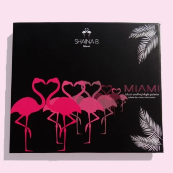 New! Shaina B Mini Miami Blush/Highlighter Palette - Picture 2 of 6